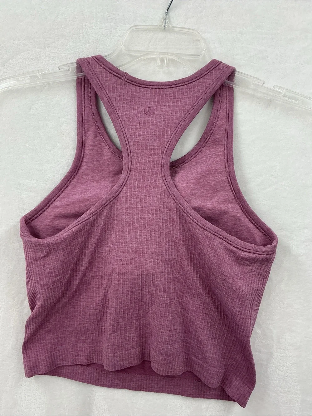 lululemon athletica Ribbed Cropped Tank - Mauve 1149